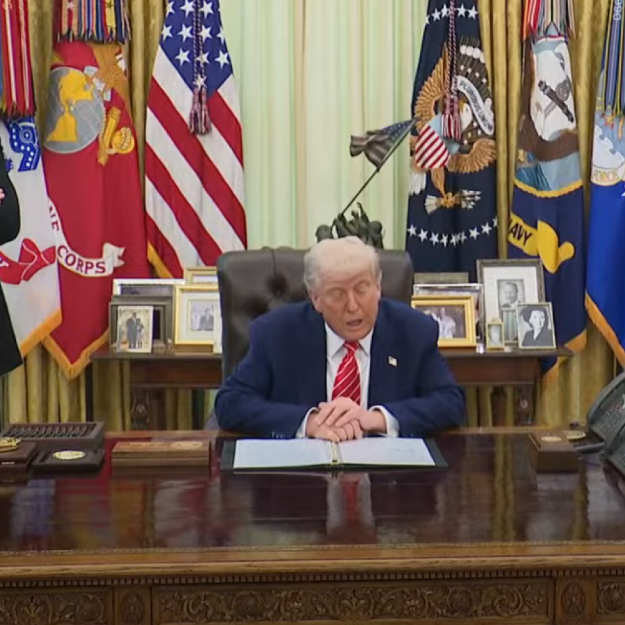 President Trump and Elon Musk speak from the White House Oval Office